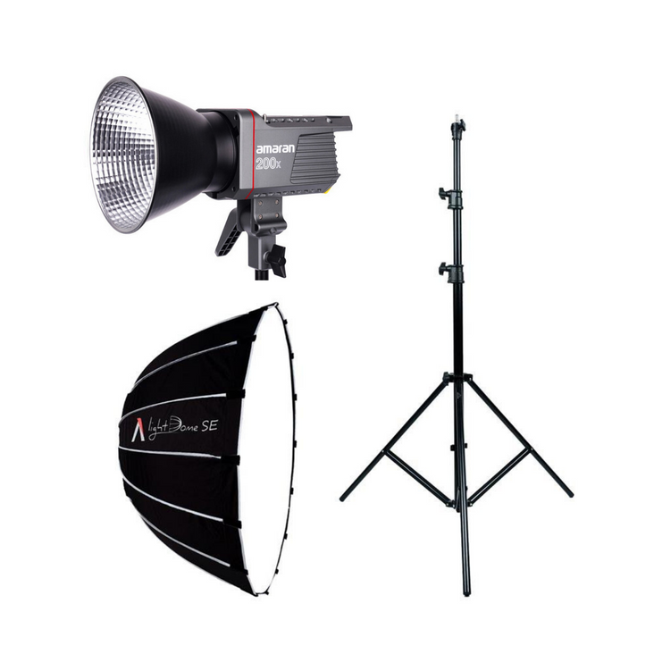 Aputure Amaran 200X All In One Kit (Light Dome SE & Light Stand