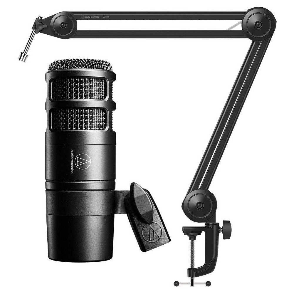 Audio Technica AT2040 Dynamic Hypercardioid Mic w/ Boom Arm - Bundle – Hypop