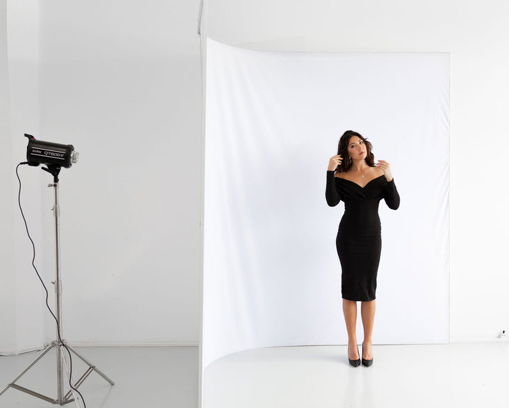 Easiframe® Curved Cyclorama Backdrop Stand Frame and White Skin Set – Hypop