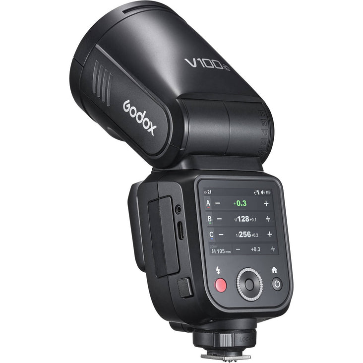 Godox V100-C 100Ws HSS TTL Li-ion Round Head Speedlight Flash (Canon)