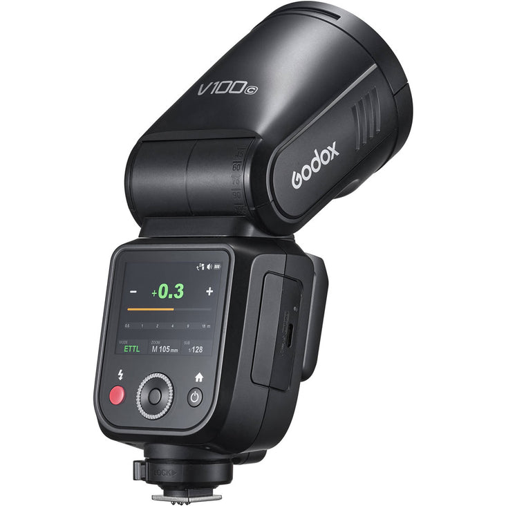 Godox V100-C 100Ws HSS TTL Li-ion Round Head Speedlight Flash (Canon)