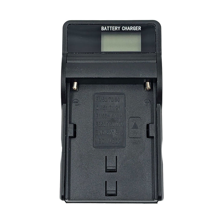 LCD Multi Battery Charger for Sony NP-F Series, JVC, and Panasonic