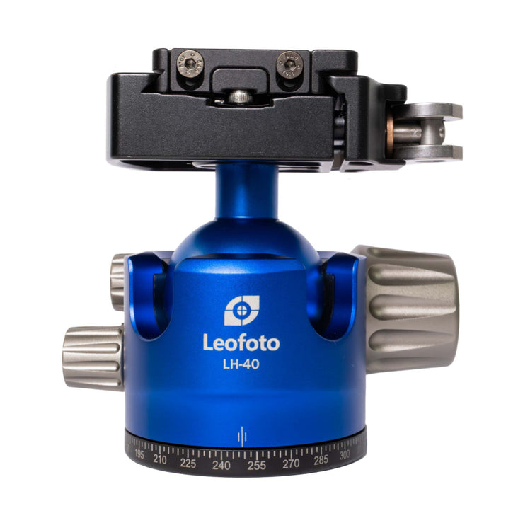 Leofoto LP-324C Poseidon Series 4 Section Water Resistant Carbon Fibre Tripod with Blue LH-40LR Ball Head