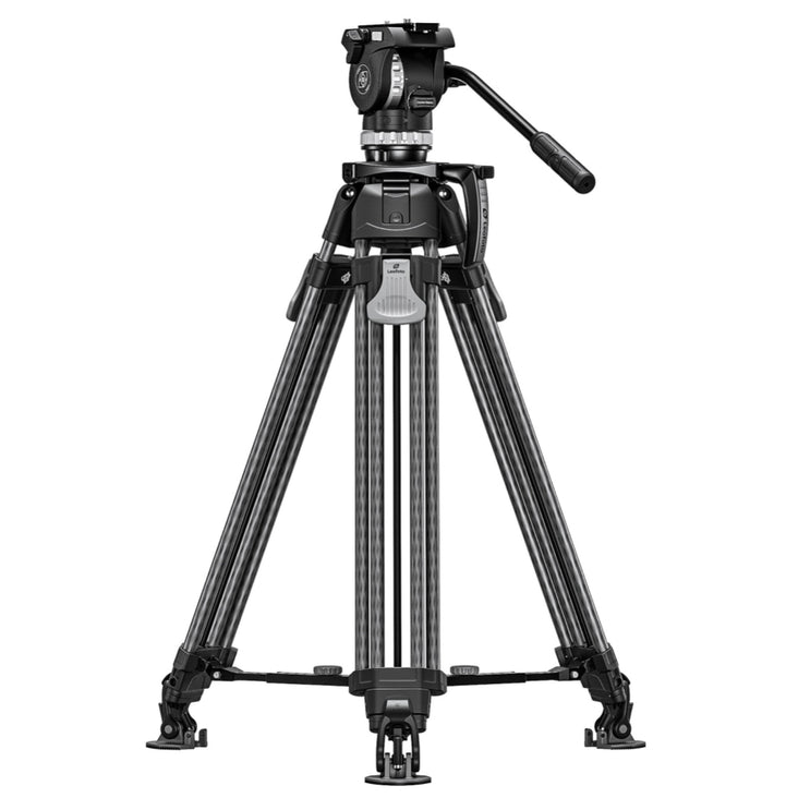 Leofoto LVF-163C+FH-10 Professional Carbon Fibre Video Tripod with Fluid Video Head