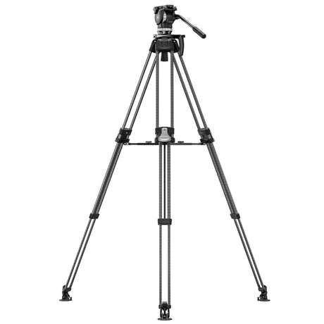 Leofoto LVF-163C+FH-10 Professional Carbon Fibre Video Tripod with Fluid Video Head