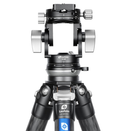 Leofoto VH-30R 2-Way Monopod Head with Panning Clamp and PU-100D Plate