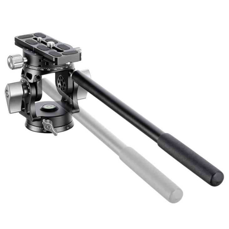 Leofoto VH-30R 2-Way Monopod Head with Panning Clamp and PU-100D Plate