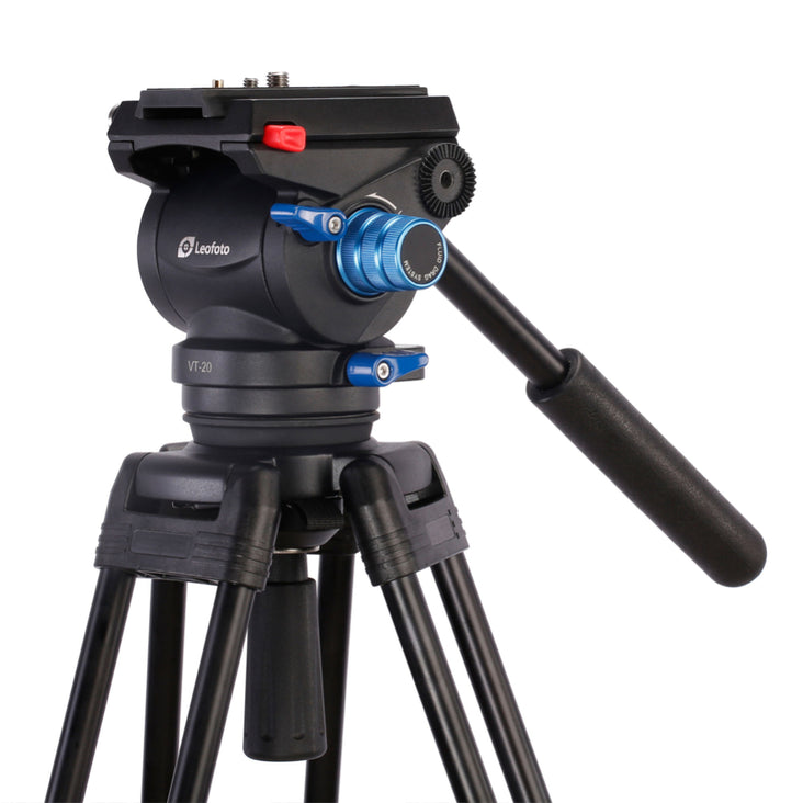 Leofoto VT-20 Video Tripod + LF-75 75mm Video Fluid Head