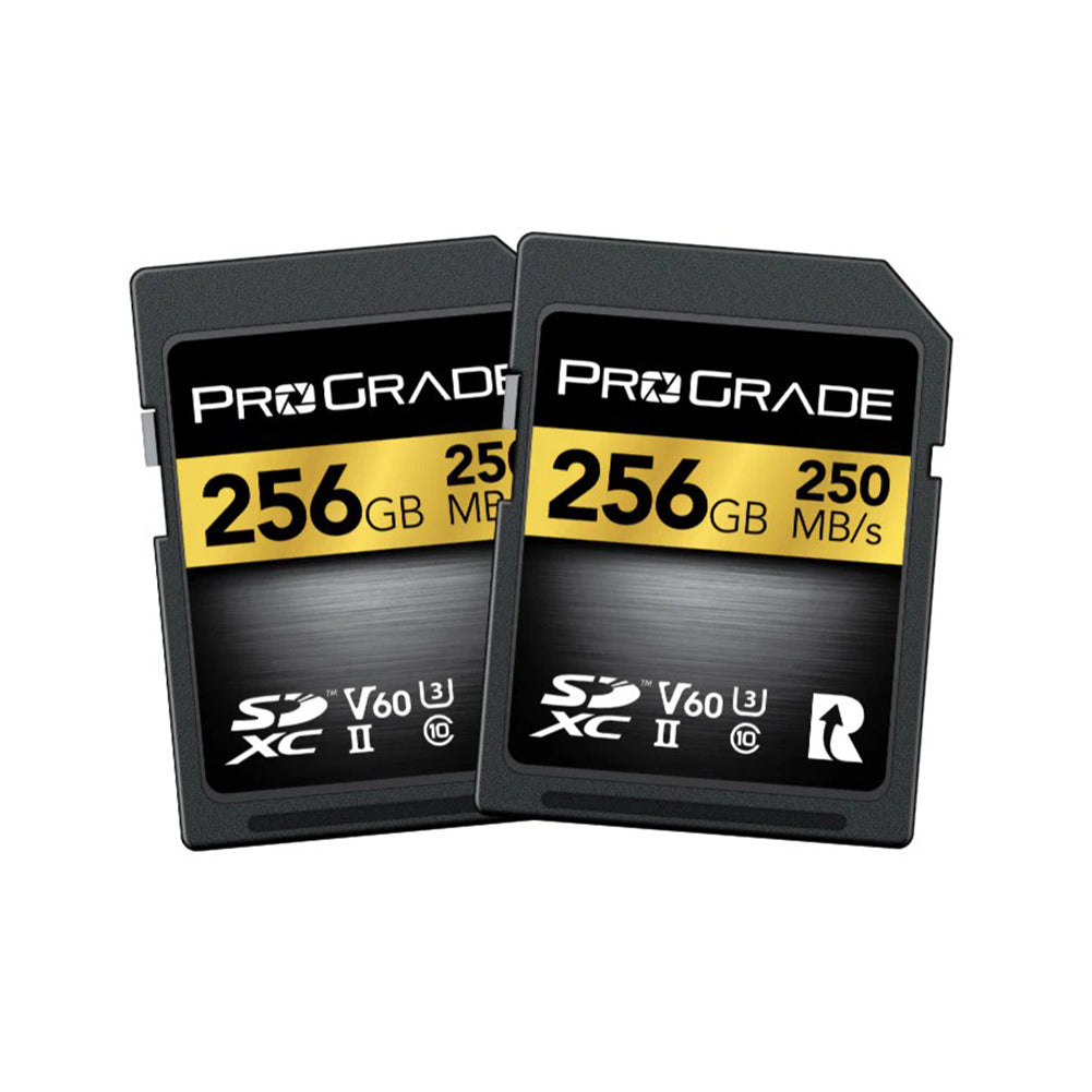 ProGrade Digital 256GB SDXC UHS-II V60 Memory Card - 2 Pack (Gold