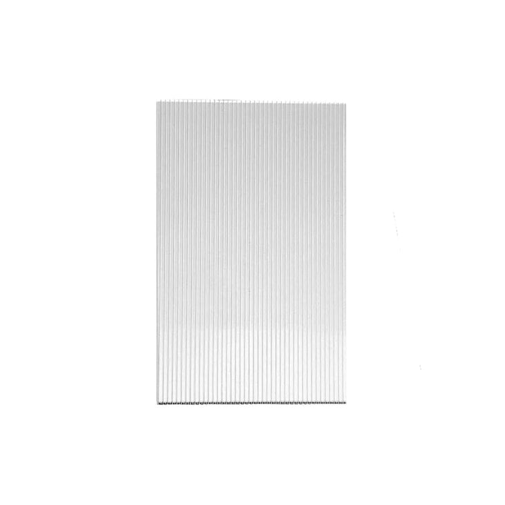 Vertical Ribbed Transparent Acrylic Sheet Styling Prop 29cm x 18cm (6mm thickness)