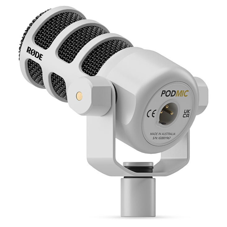 Rode PodMic Dynamic Podcasting Microphone (White)