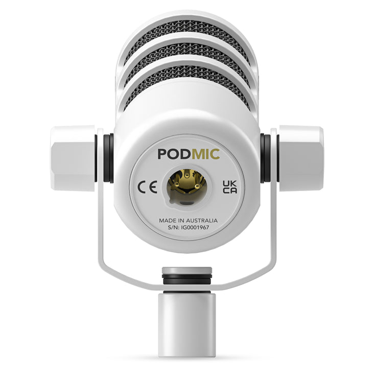 Rode PodMic Dynamic Podcasting Microphone (White)