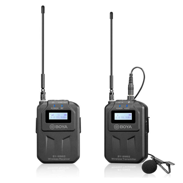 Boya BY-WM6S UHF Wireless Microphone System | Hypop