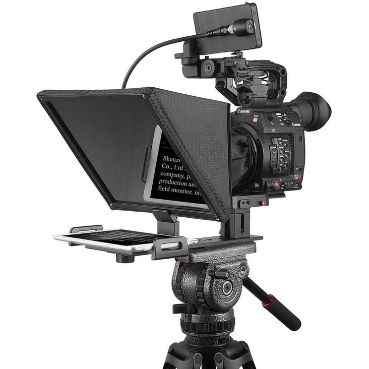 DESVIEW T12 Teleprompter for Smartphone/Tablet/DSLR with Remote Controller