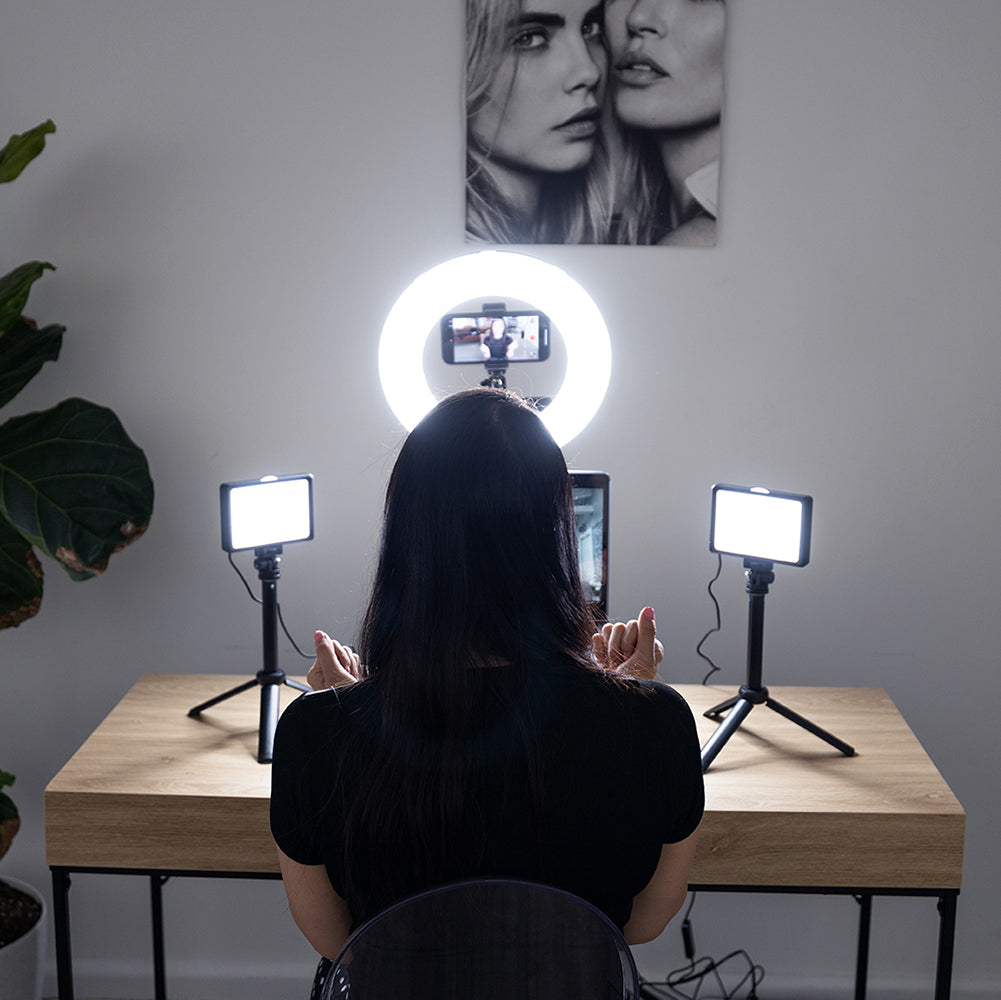 Mini ring light for 2024 desk