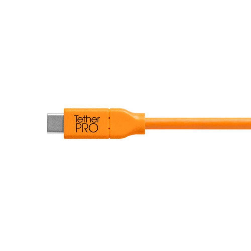 Tether Tools TetherPro USB-C To USB 2.0 Mini-B 5-Pin 4.6m Hi-Vis Orang ...